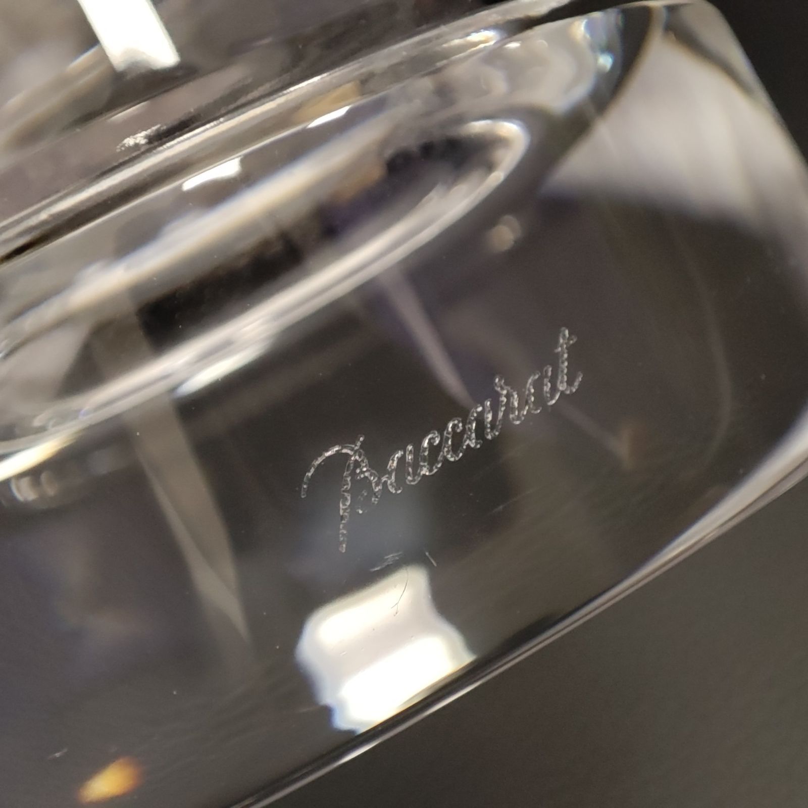 箱付き Baccarat バカラ 水玉模様 花瓶 フラワーベース 一輪 バカラ