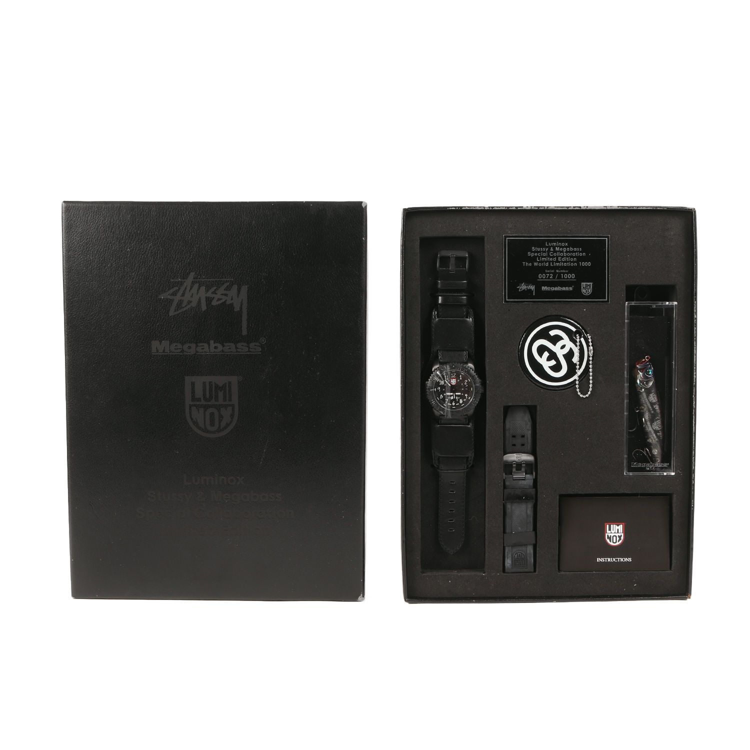 新品】STUSSY ステューシー LUMINOX MEGABASS 世界1000本限定
