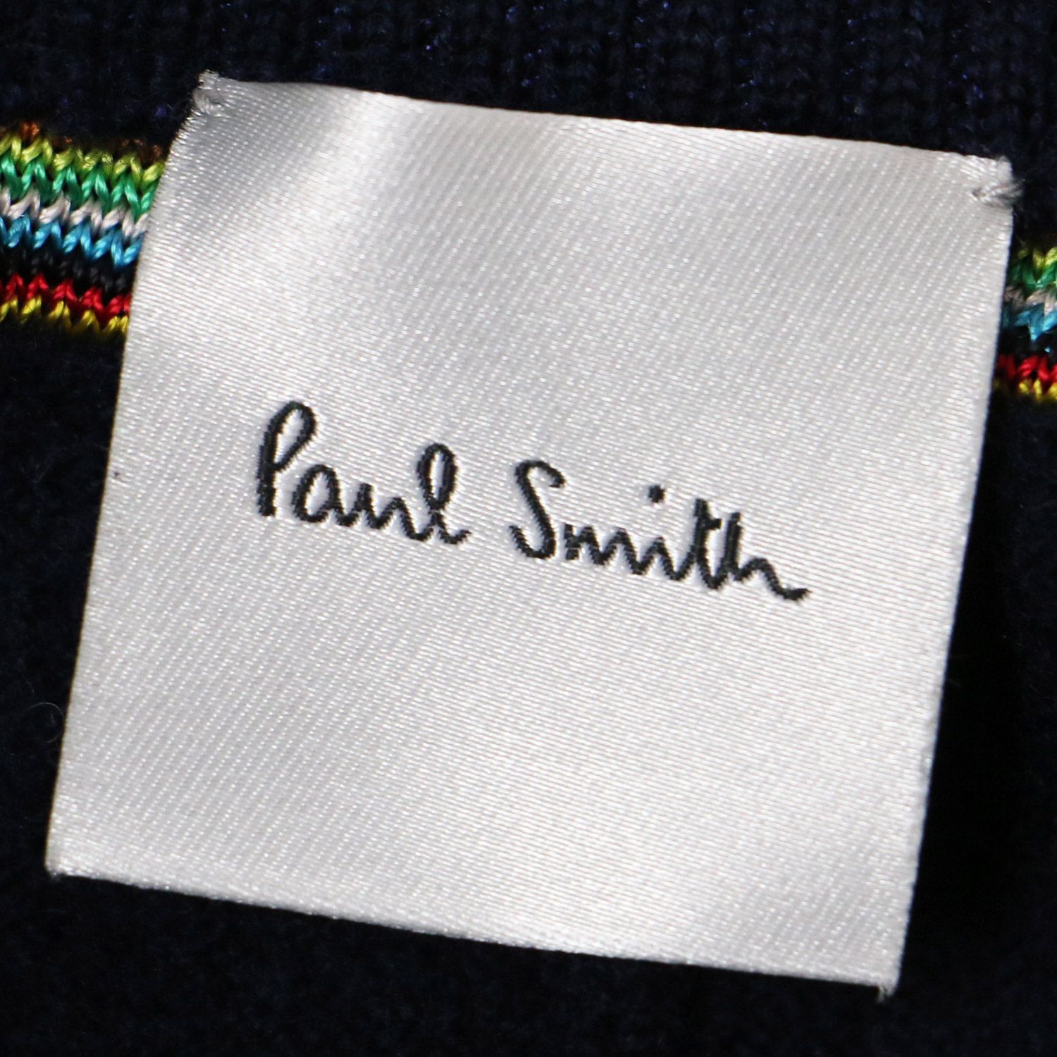 Paul Smith ポールスミス パンツ ネイビー 紺 サイズ:M ウール ニット ワイド バルーン イージーパンツ ウエストゴム ストレッチ ボトムス ズボン シンプル リラックス【レディース】【中古】