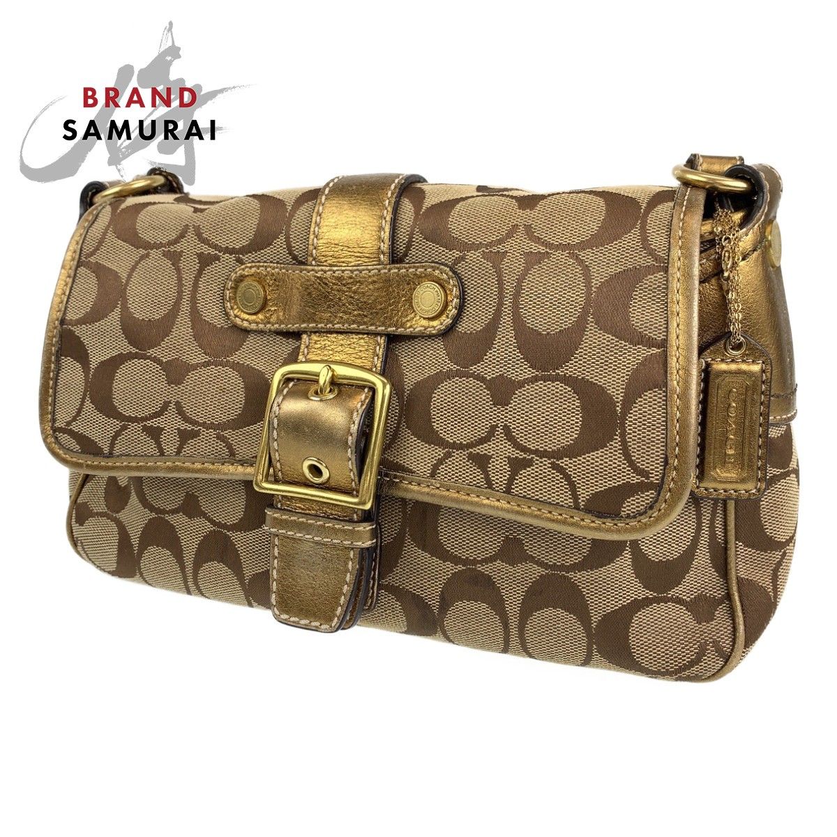 美品 COACH シグネチャー SOHO ワンショルダー 7061 コーチ COACH 7061 