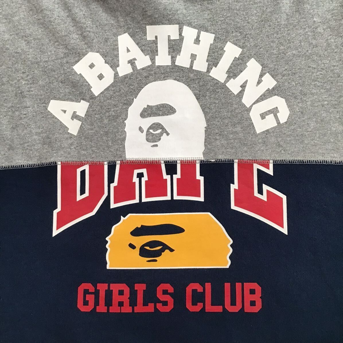 A BATHING APE カレッジロゴ パーカー レディース S カレッジロゴ プルオーバー パーカー レディース Sサイズ a