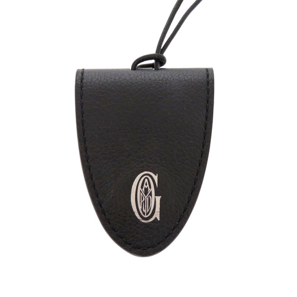 美品 ゴヤール バッグクリップ クロ ユニバーサル レザー ブラック