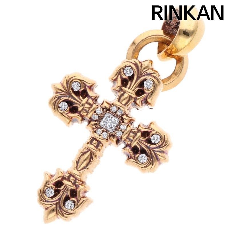 22k フィリグリークロス&ドックダグ ダイヤ ネックレス