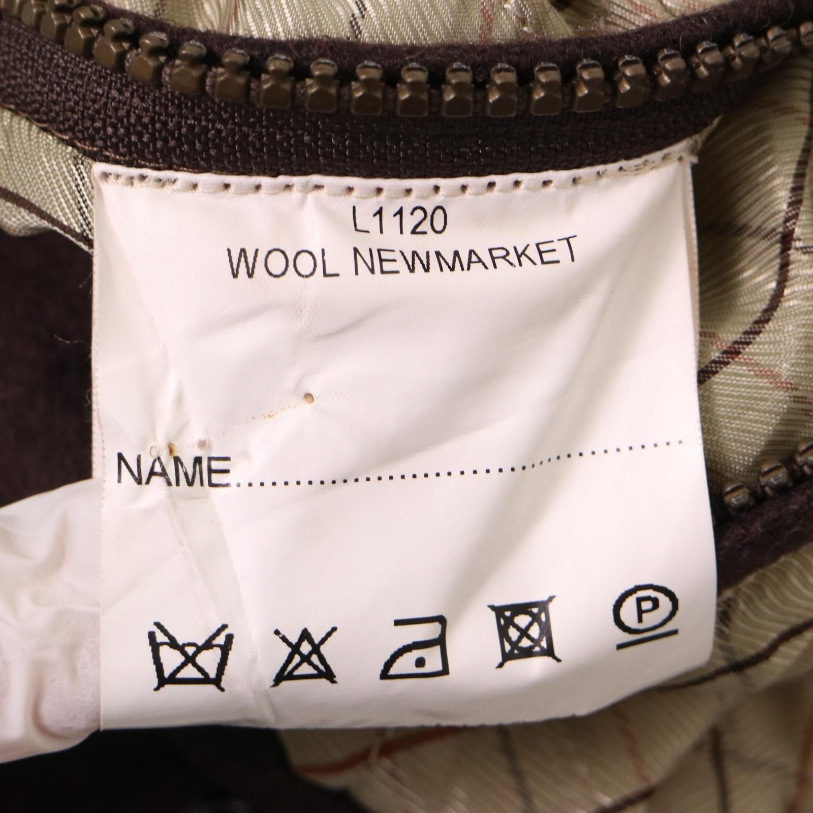 Barbour バブアー ウール ニューマーケット コート ダークブラウン  