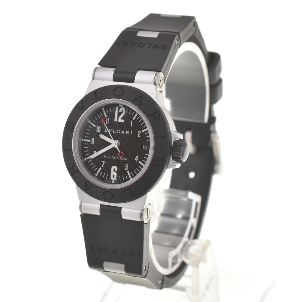 ベルト訳あり ブルガリ BVLGARI AL29TA アルミニウム デイト クォーツ