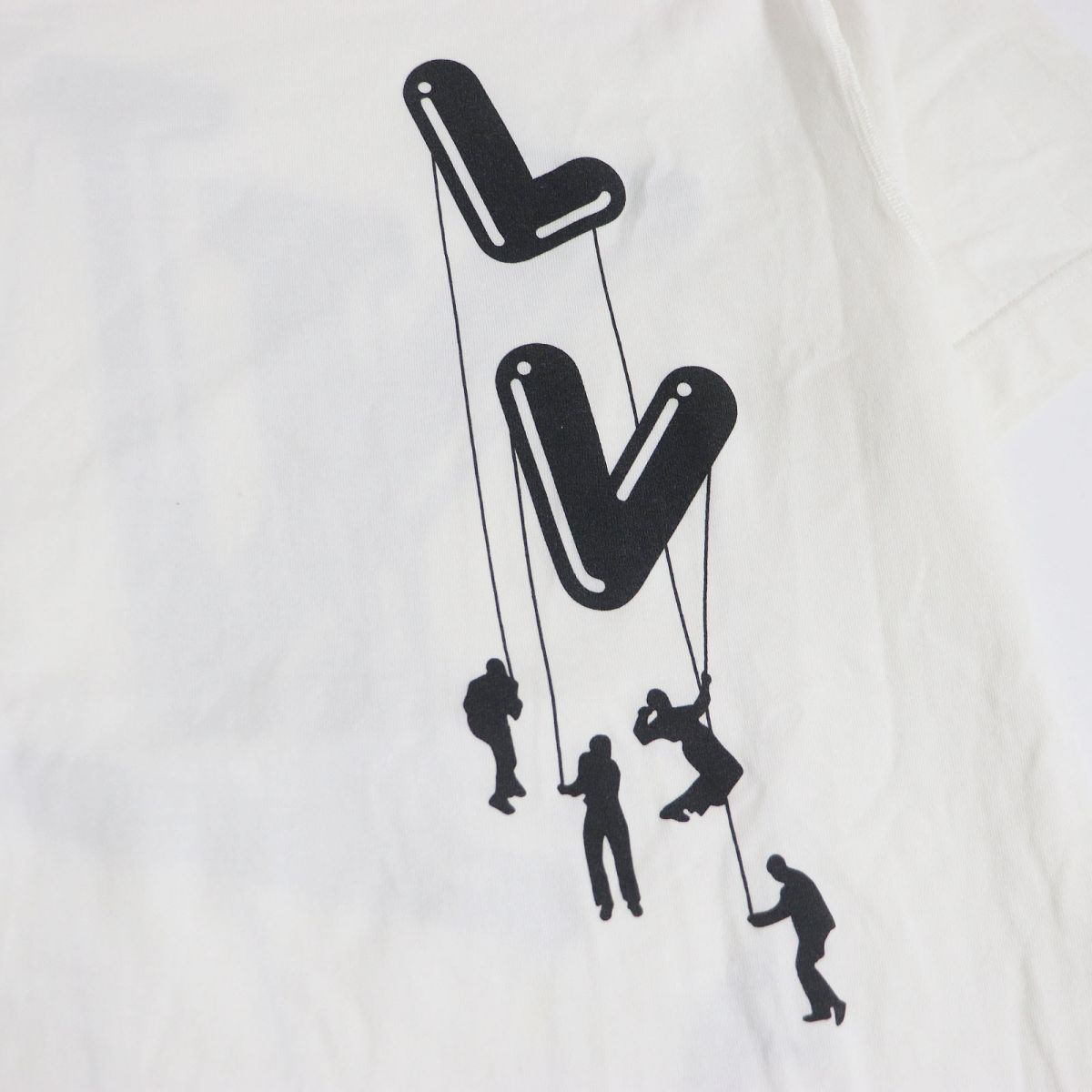 良品□21SS ルイヴィトン フロウティング LV プリンテッド インサイドアウト クルーネック 半袖Tシャツ ホワイト S イタリア製 正規品
