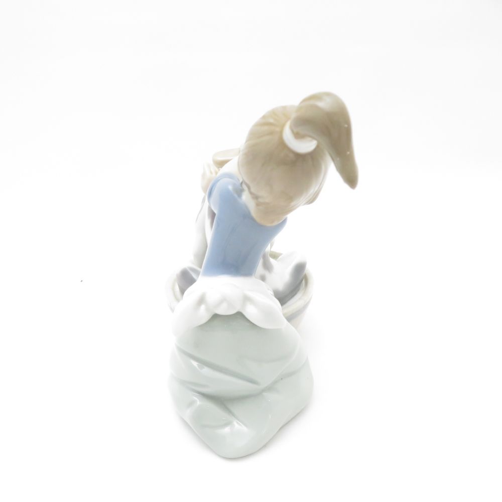 美品 LLADRO リヤドロ 5455 きれいにしましょうね フィギュリン