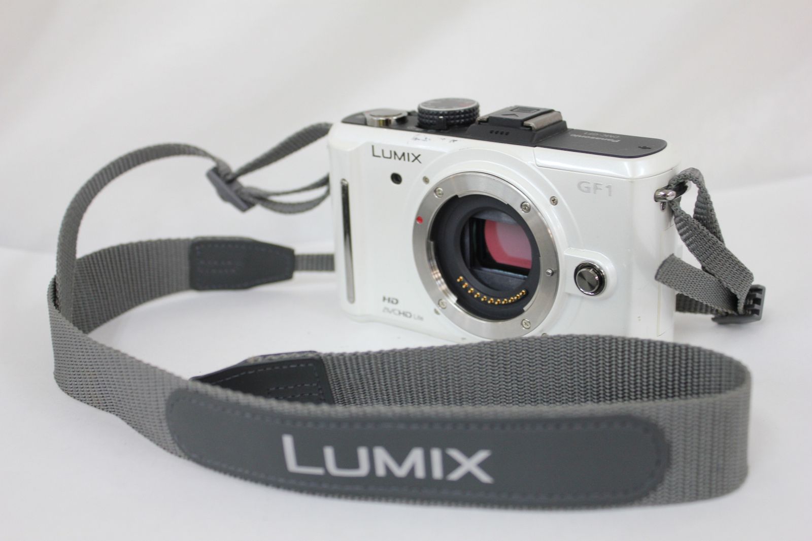 返品保証 パナソニック Panasonic LUMIX DMC-GF1 ホワイト ミラーレス一眼 ボディ M6267