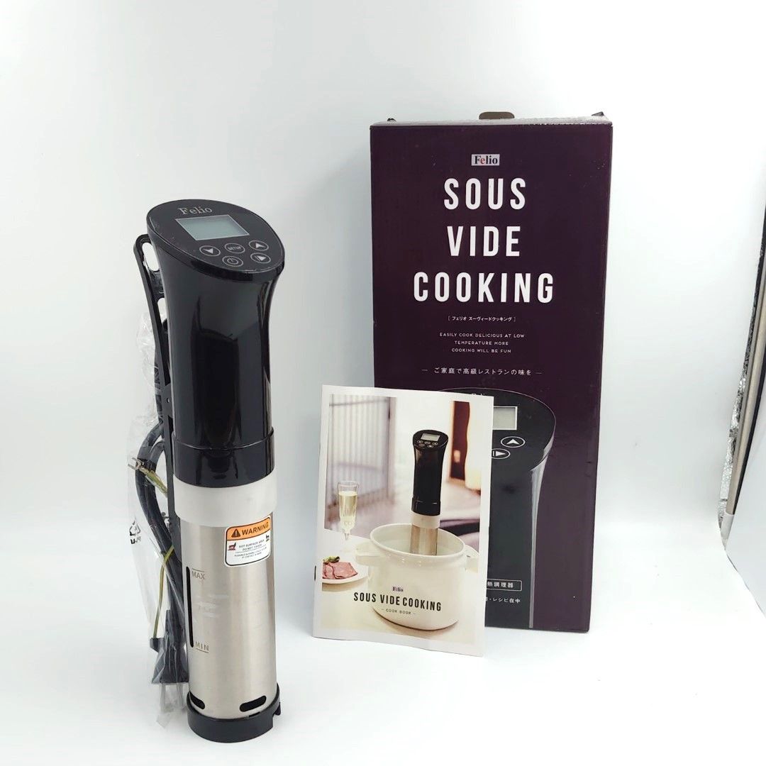Felio Sous Vide Cooking 低温調理器 低温調理器 Felio コンパクト レシピ付き Sous vide cooking