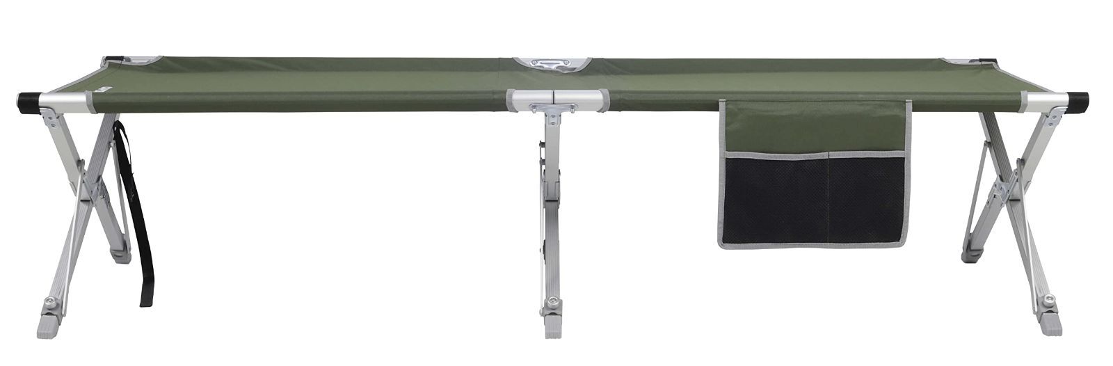 アウトドアベッド ベッド コット 簡単 フィールドGIベッド 耐荷重100kg 収納バッグ付き オリーブ UB-2009