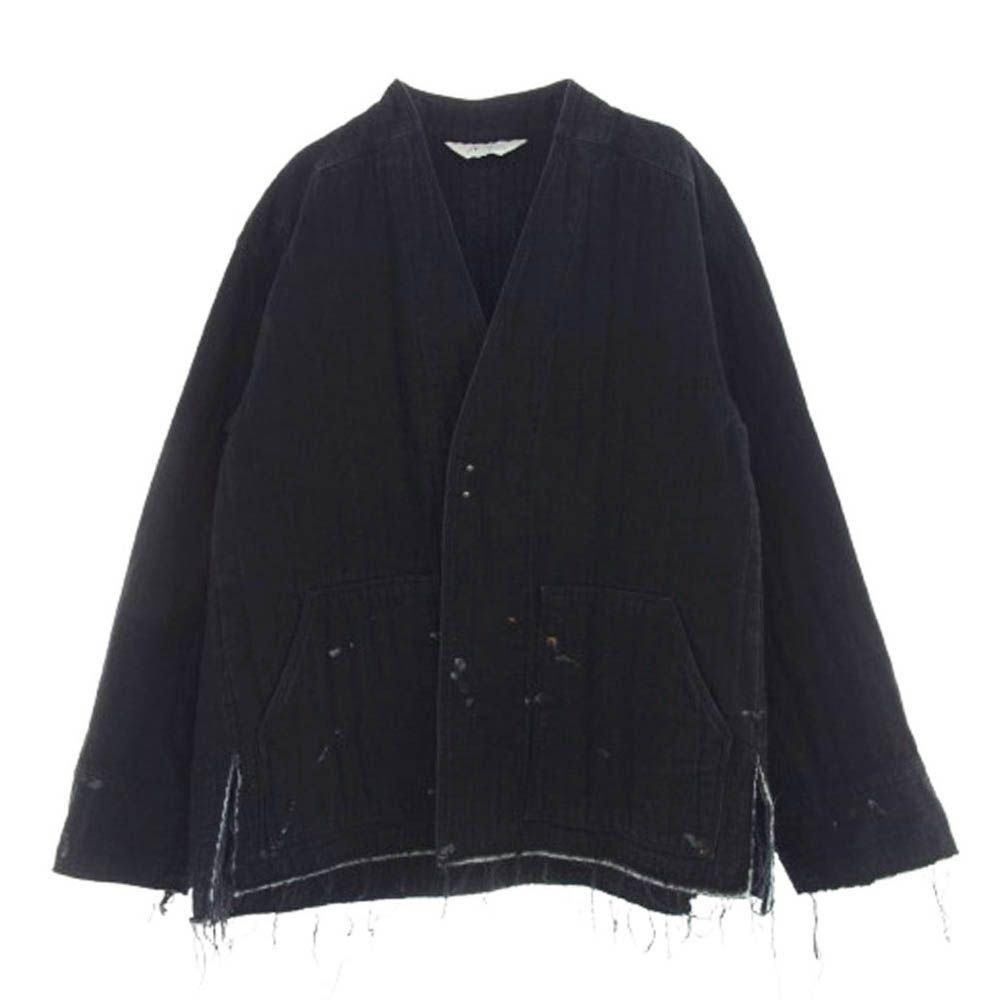ANCELLM アンセルム ANC-JK20 PADDED QUILTING COLLARLESS JACKET 
