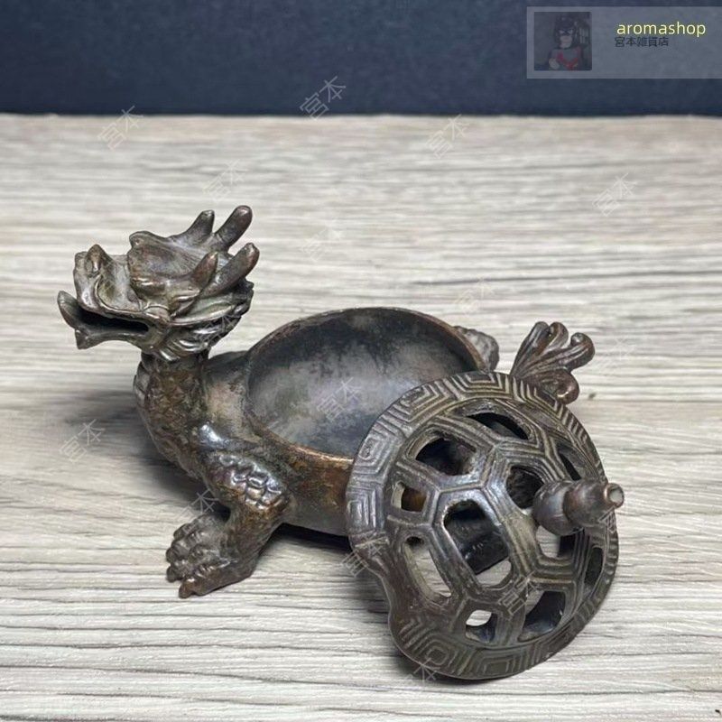 銅細工 竜亀香炉 置物 香道具 装飾品 工芸品 美術品 銅細工 竜亀香炉 置物 香道具 装飾品 工芸品 美術品