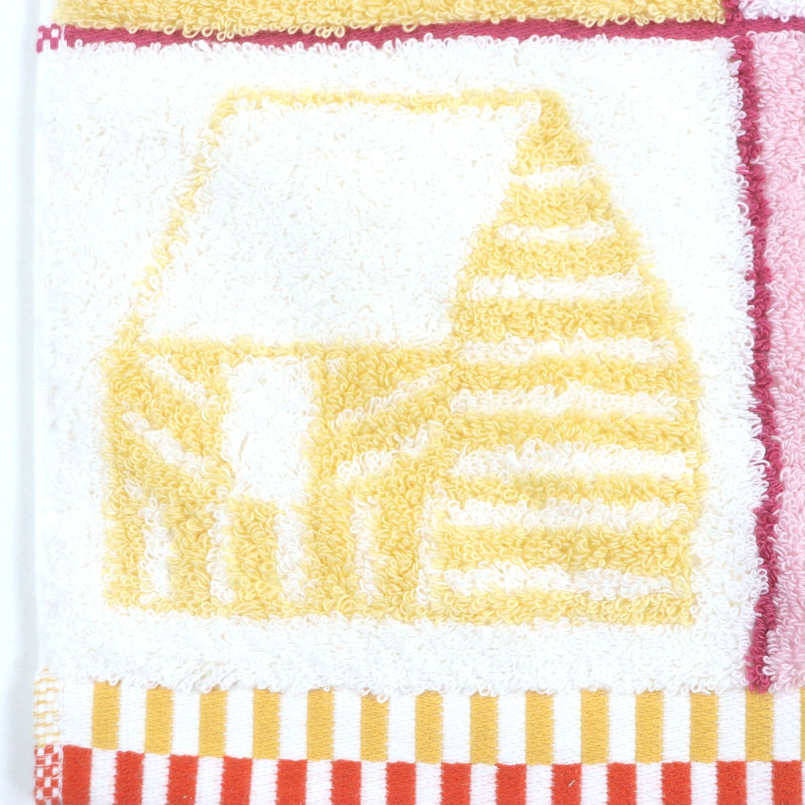 HERMES エルメス カバン コットン ナイジェル ピーク ジャカードタオル地 フェイスタオル ホワイト ピンク イエロー き フランス製 メンズ SKLAD-KIRPICHA_RU