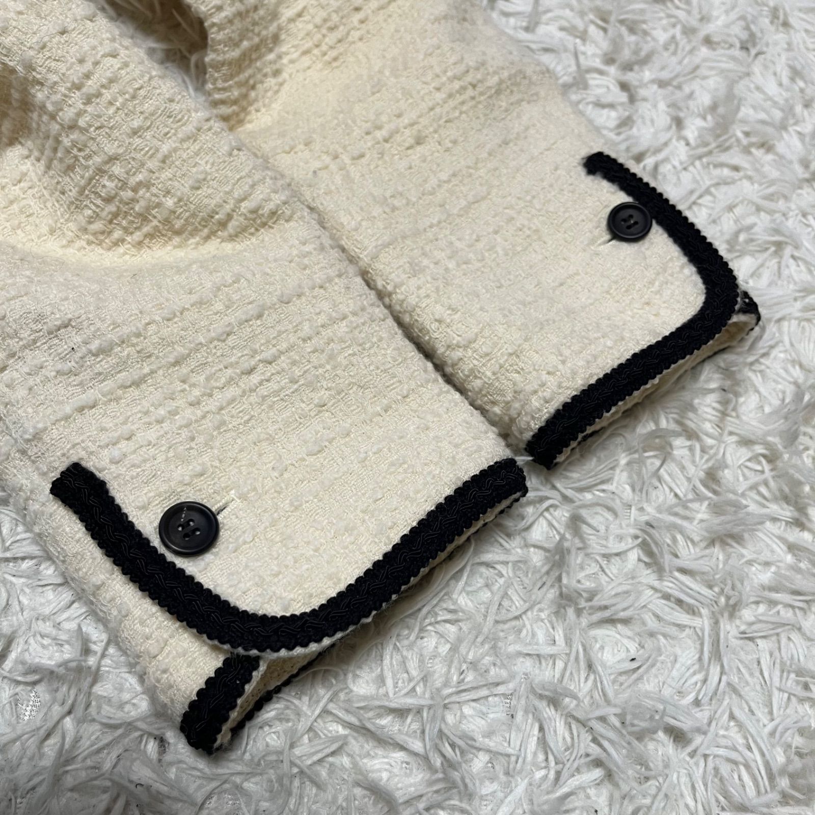 DES PRES デプレ ループヤーンドビー ノーカラージャケット