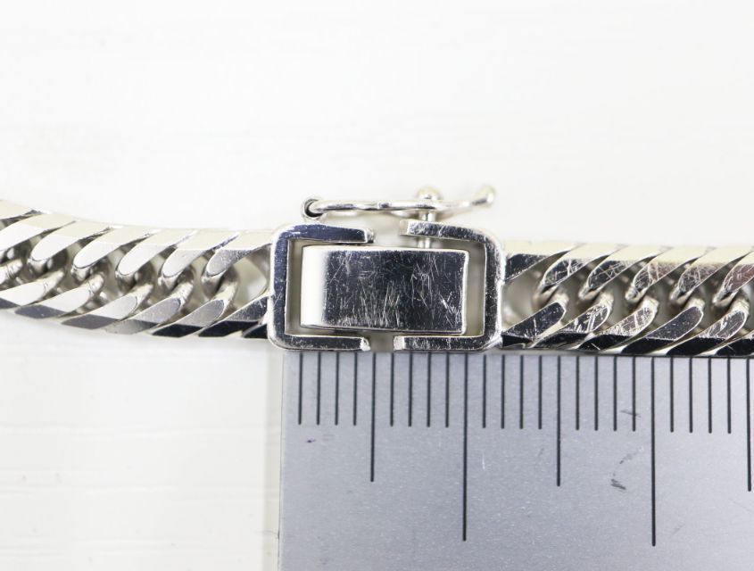 K18 キヘイ 喜平 ブレスレット 8面トリプル 20.4g 8メントリプル 18金 ホワイトゴールド 750 WG ジュエリー