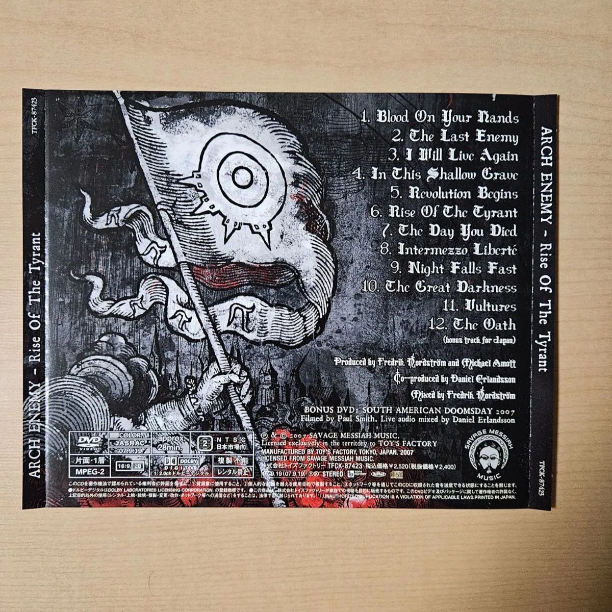 Arch Enemy / Rise Of The Tyrant CD+DVD アーク・エネミー - メルカリ