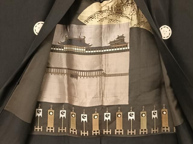 平和屋着物○男性 黒紋付 長羽織セット 正絹 逸品 AAAZ3038np - メルカリ 