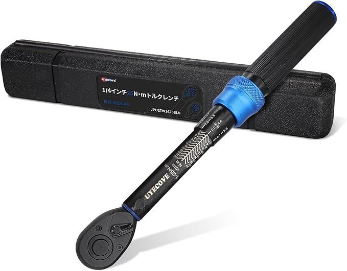 UYECOVE トルクレンチ 自転車 ロードバイク プレセット型 差込角6.35 mm (1/4インチ) 1-25N.m 自電車 機械の整備 高精度 ±3％ ダブル目盛り 左右回転 72ギア