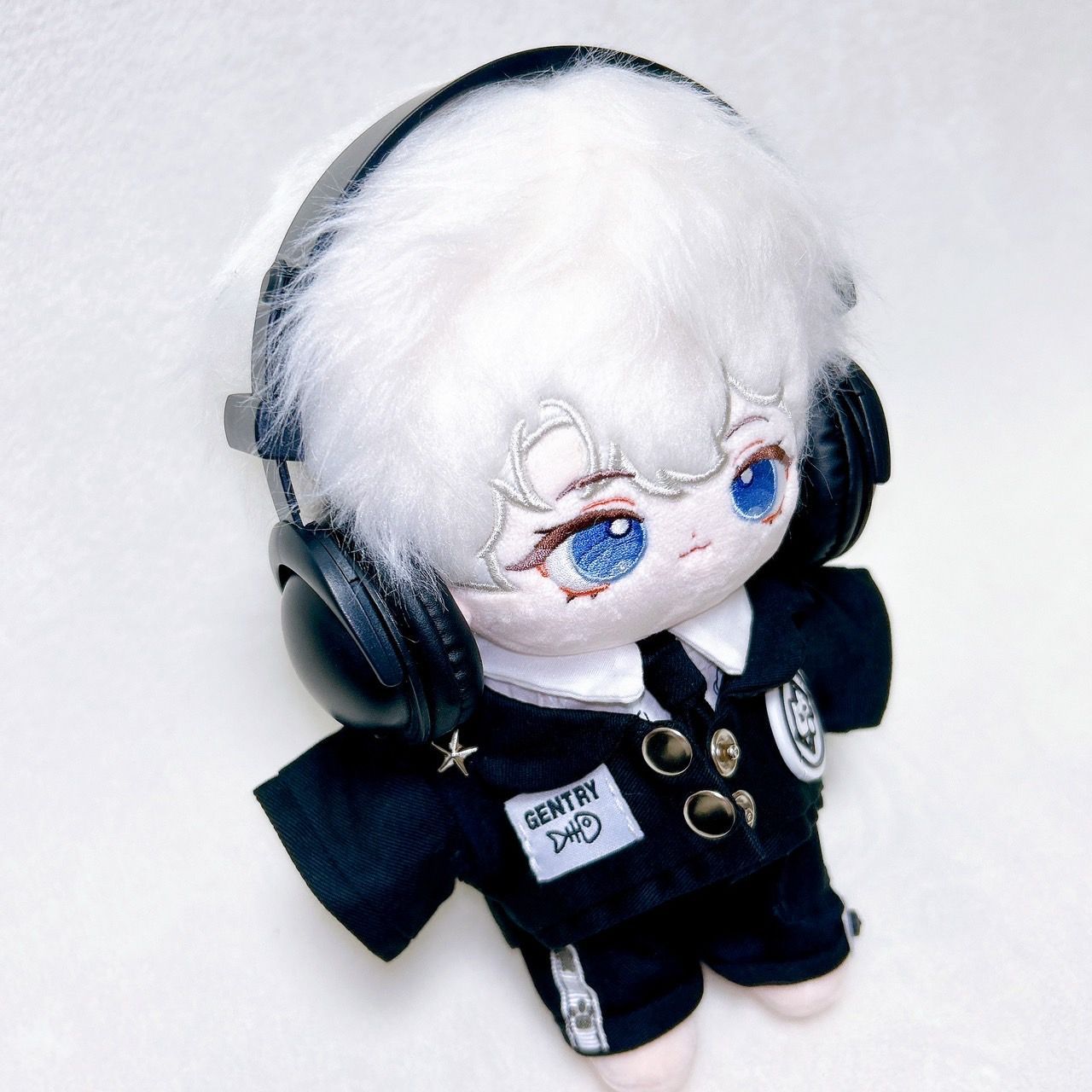 20cm】 おしゃれ ヘッドホン イヤーマフ 黒色 白色 ブラック ホワイト