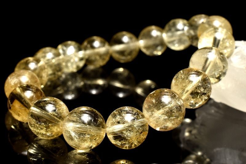 １点物 激 黄金レムリアン ゴールデンレムリアンシードクリスタル 11-11.5mm ブレスレット パワーストーン 天然石 _MA9495
