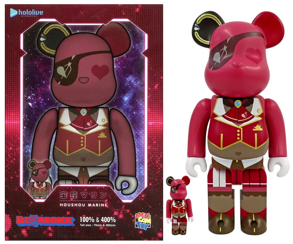 フィギュア BE＠RBRICK-ベアブリック- 宝鐘マリン 100%＆400