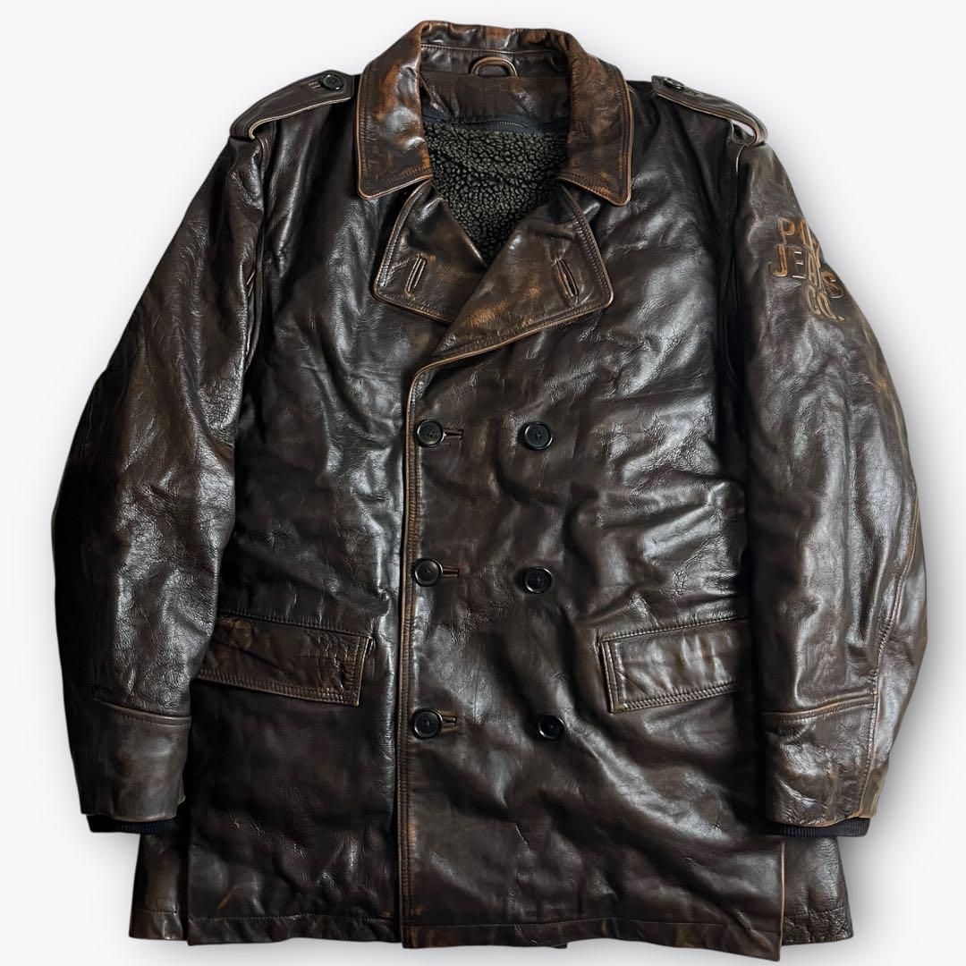 POLO JEANS RALPH LAUREN レザーダブルカーコート 2000000020396