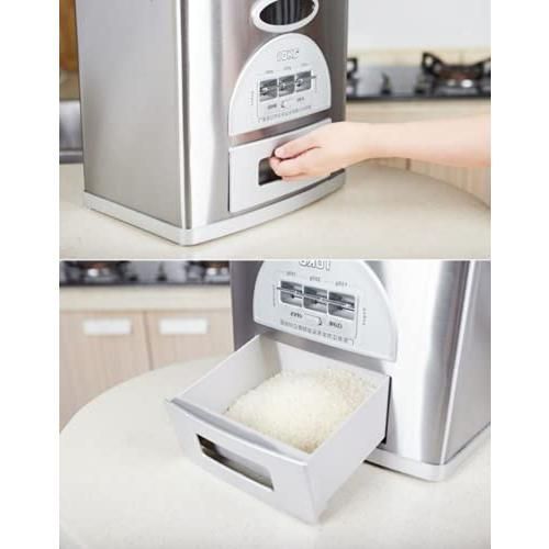 米びつ ステンレス ライスバレル グレインボックス食品容器 防虫防湿 30kg Amazon｜米びつ ライスバレルグレインボックス食品容器防虫防湿