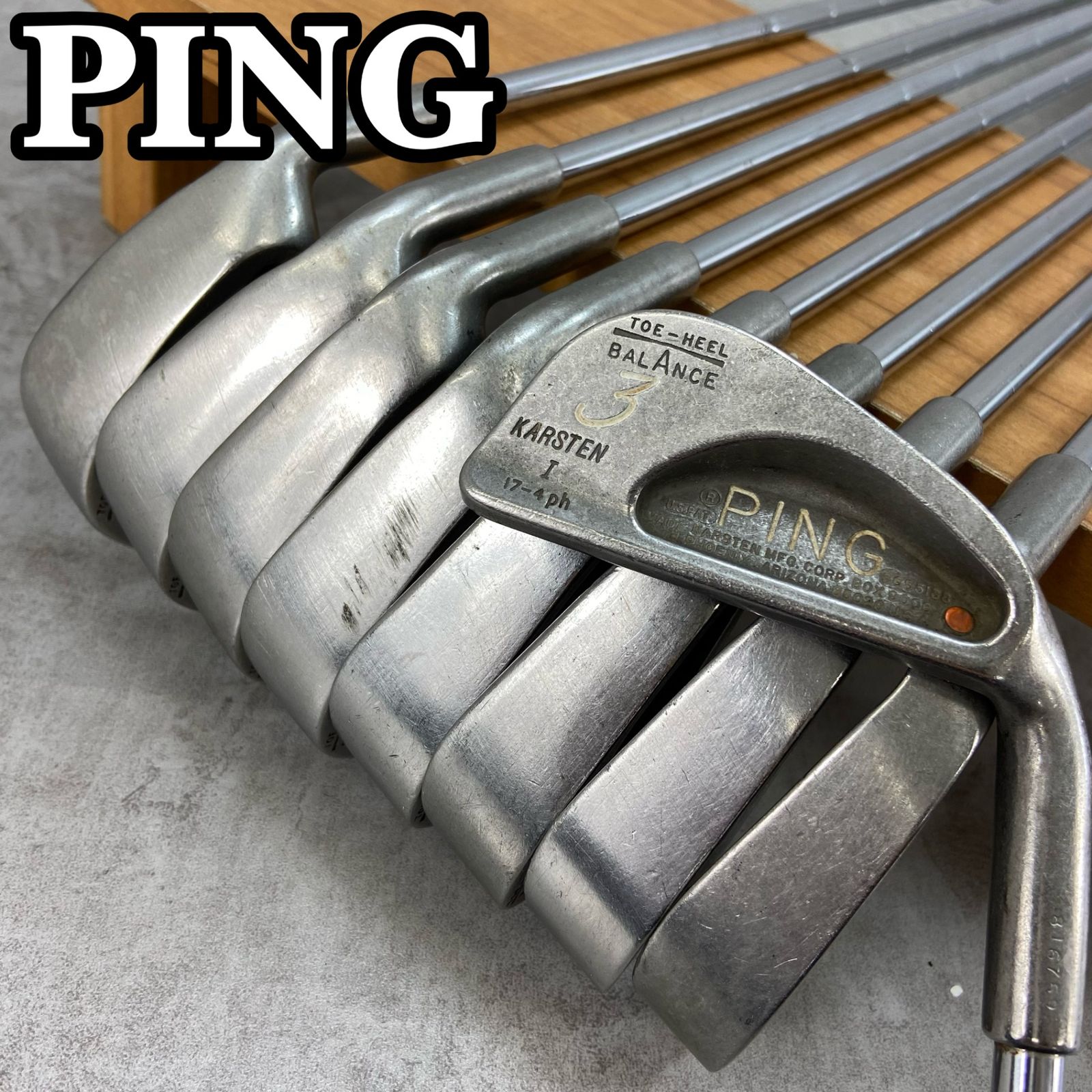 PING ZING メンズゴルフ アイアン9本セット スチール 右利き用