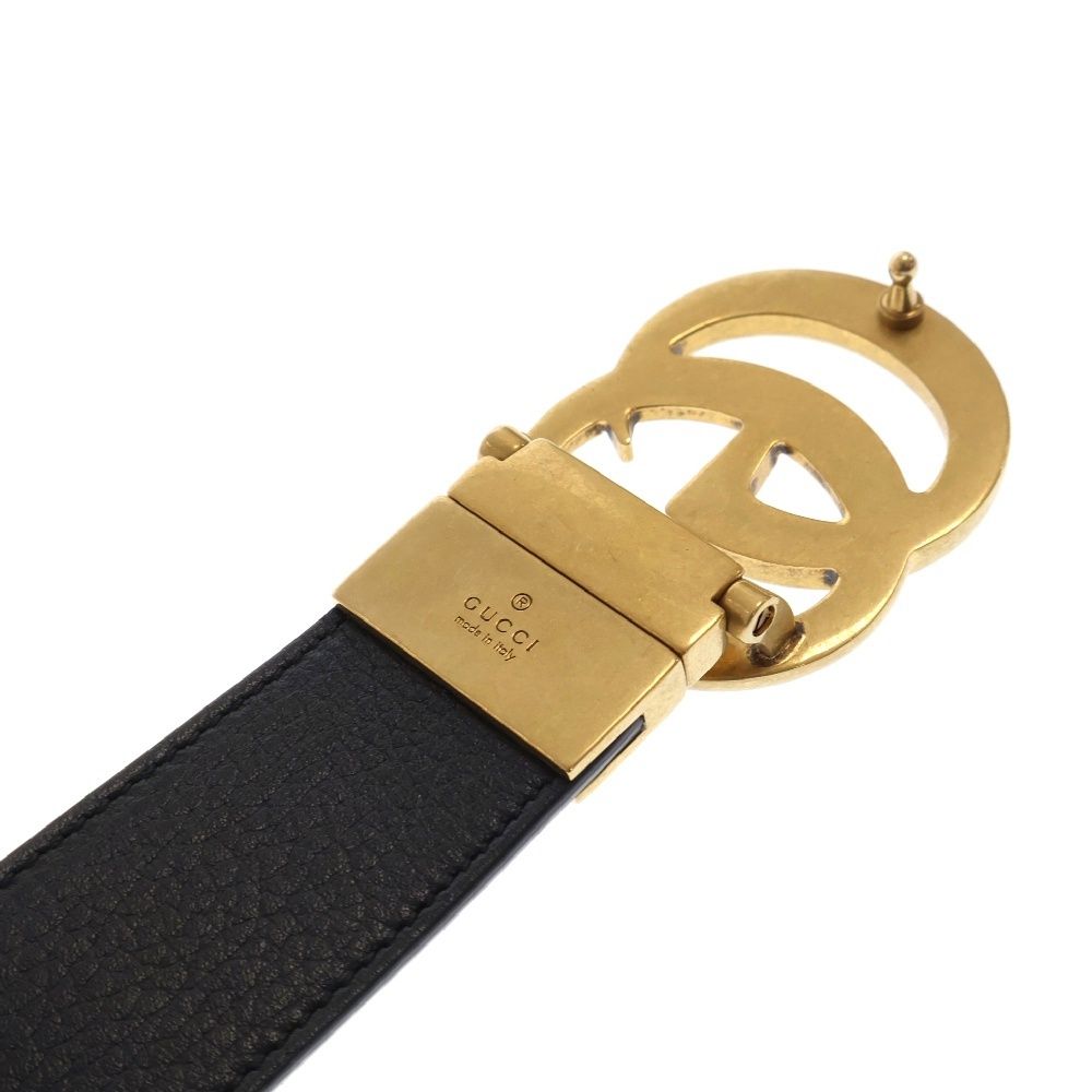 GUCCI (グッチ) GGマーモント レザーベルト ブラウン 627055 - メルカリ