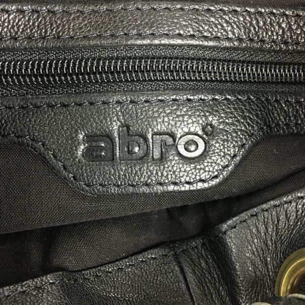 abro/アブロ レザー ハンド ミニボストンバッグ〈黒/BLACK/ブラック 
