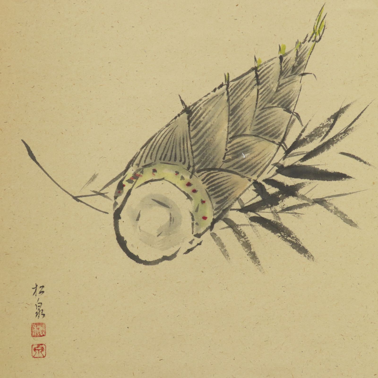 0194 美品 足立泰道 [賛] 田中松泉 [画] 真作保証 掛軸 大徳寺派