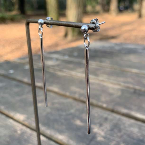 Set of 2 long stick earrings BTS BIGBANG both ears