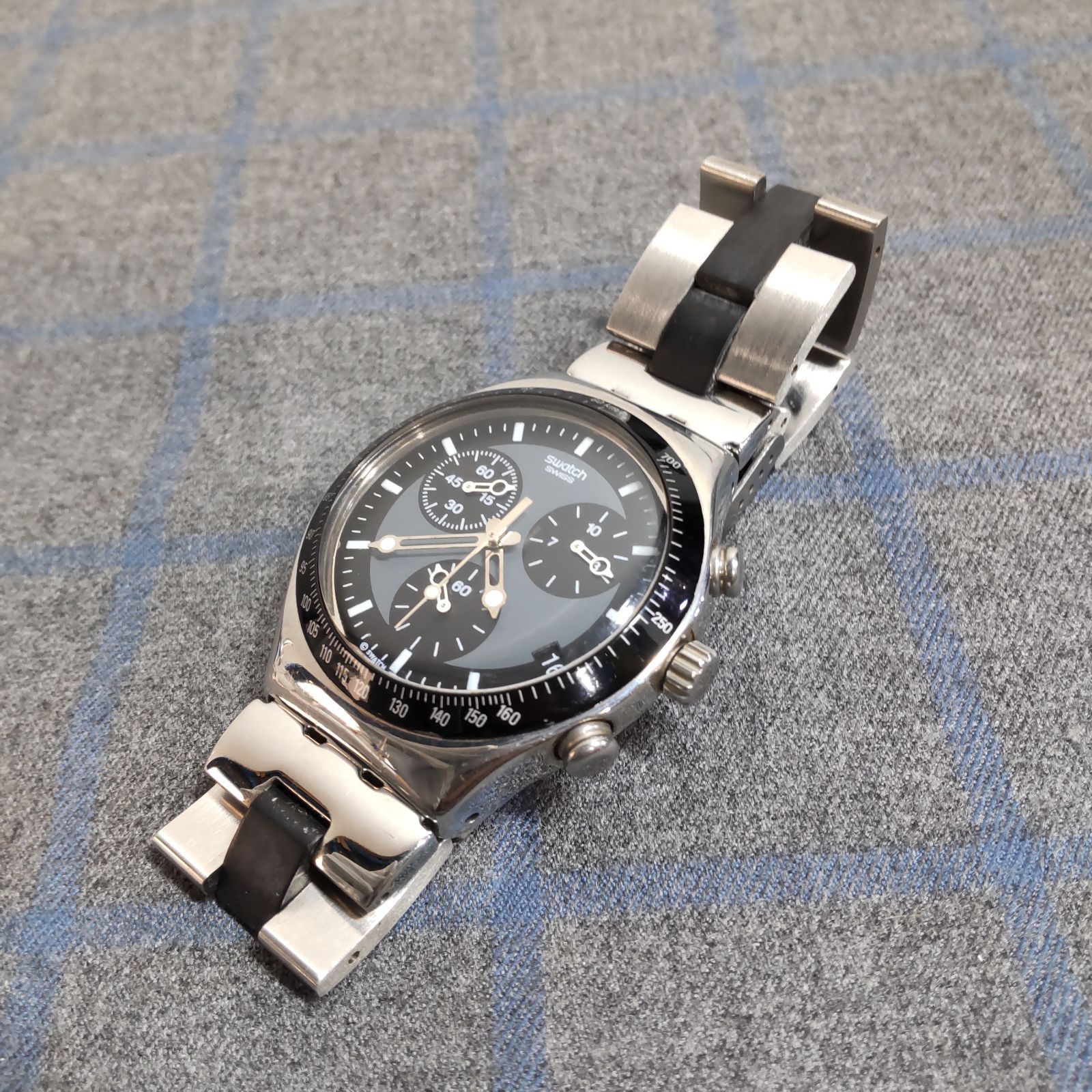 不動品 ジャンク SWATCH スウォッチ IRONY アイロニー クロノグラフ