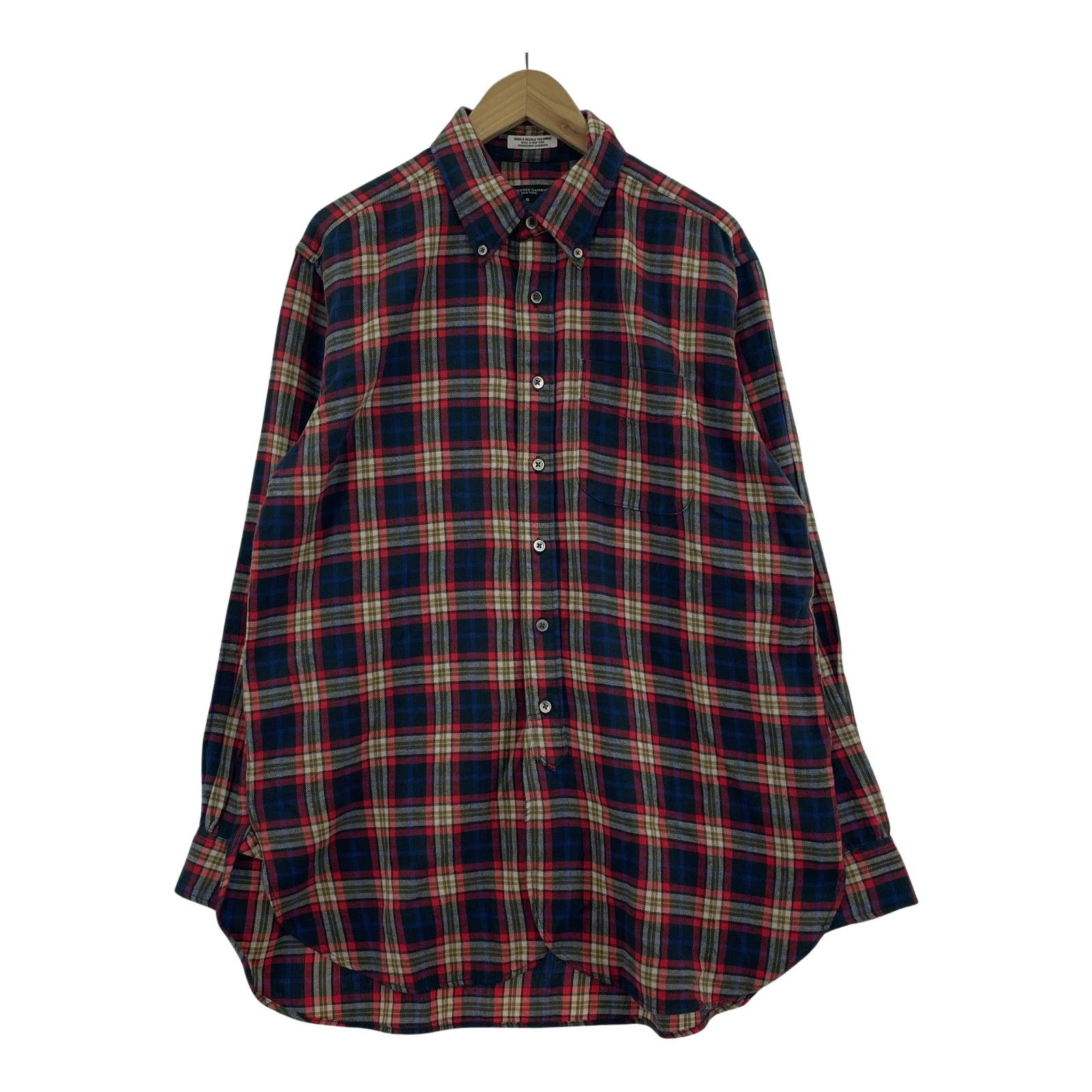 Engineered Garments 長袖シャツ コットンチェックシャツ S レッド