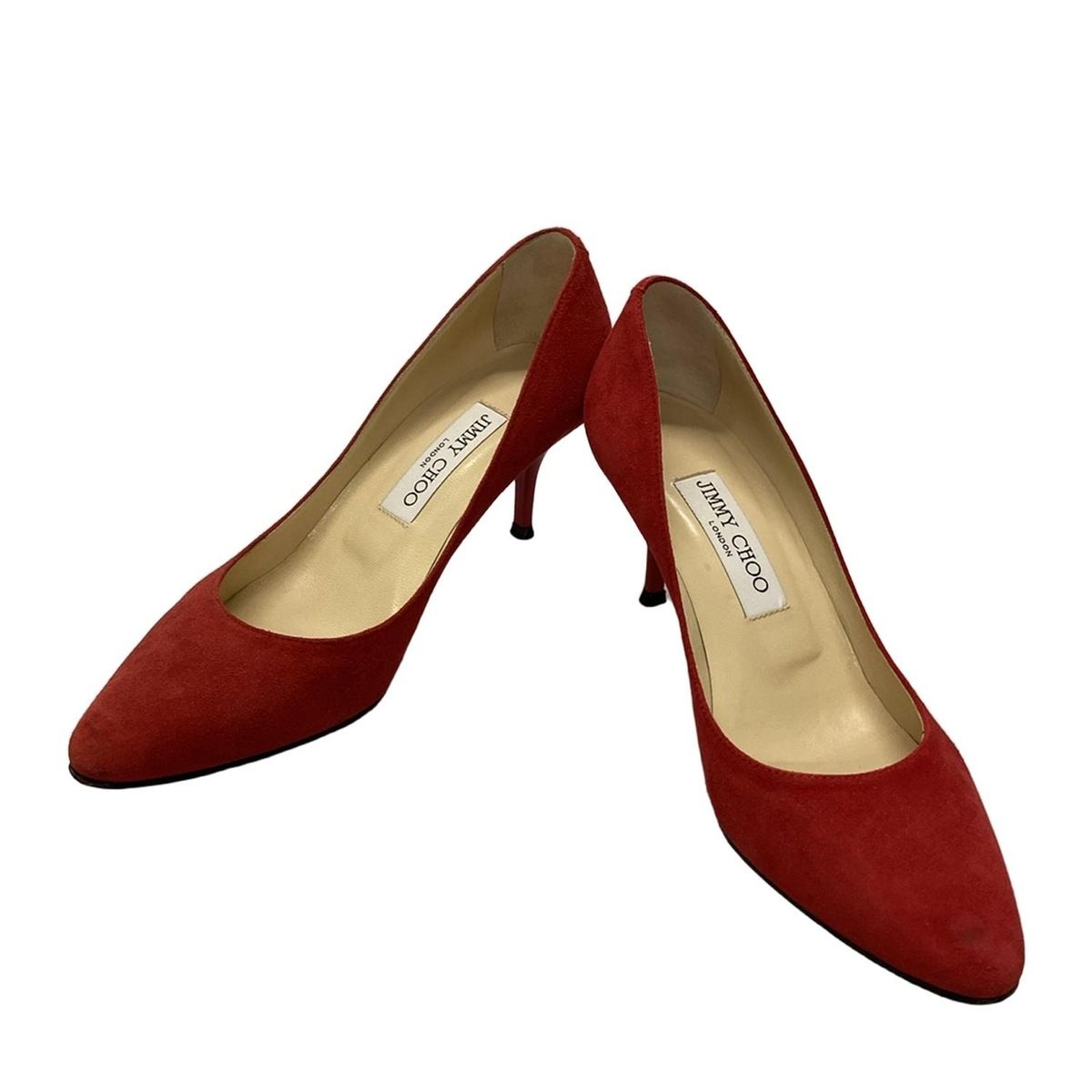 JIMMY CHOO(ジミーチュウ) パンプス 37 レディース - レッド
