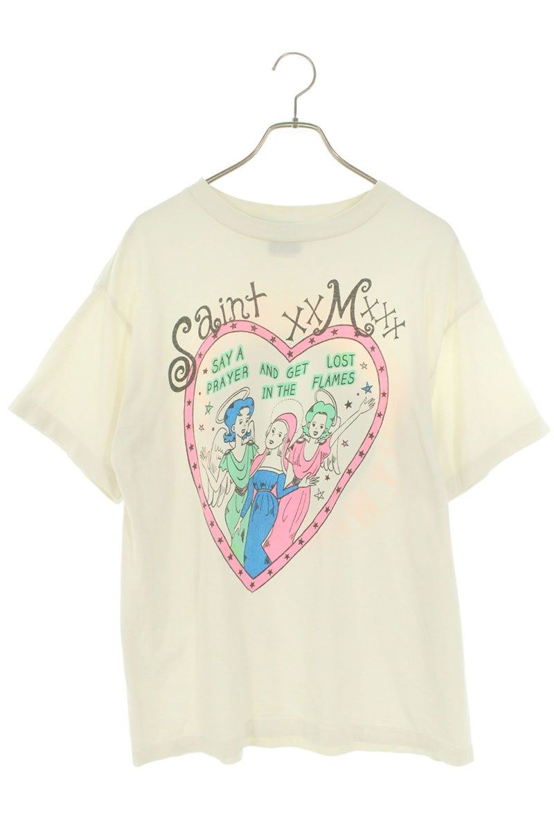 ヴィンテージ加工ハートTシャツ
