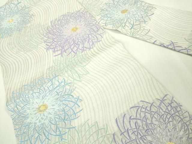 平和屋本店□極上 世界的友禅作家 千地泰弘 九寸名古屋帯 乱菊 金銀糸