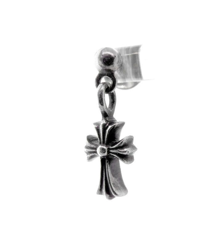 クロムハーツ CHROME HEARTS DRP STCK CH CRS スタック CH クロス ドロップ シルバー ピアス s4329