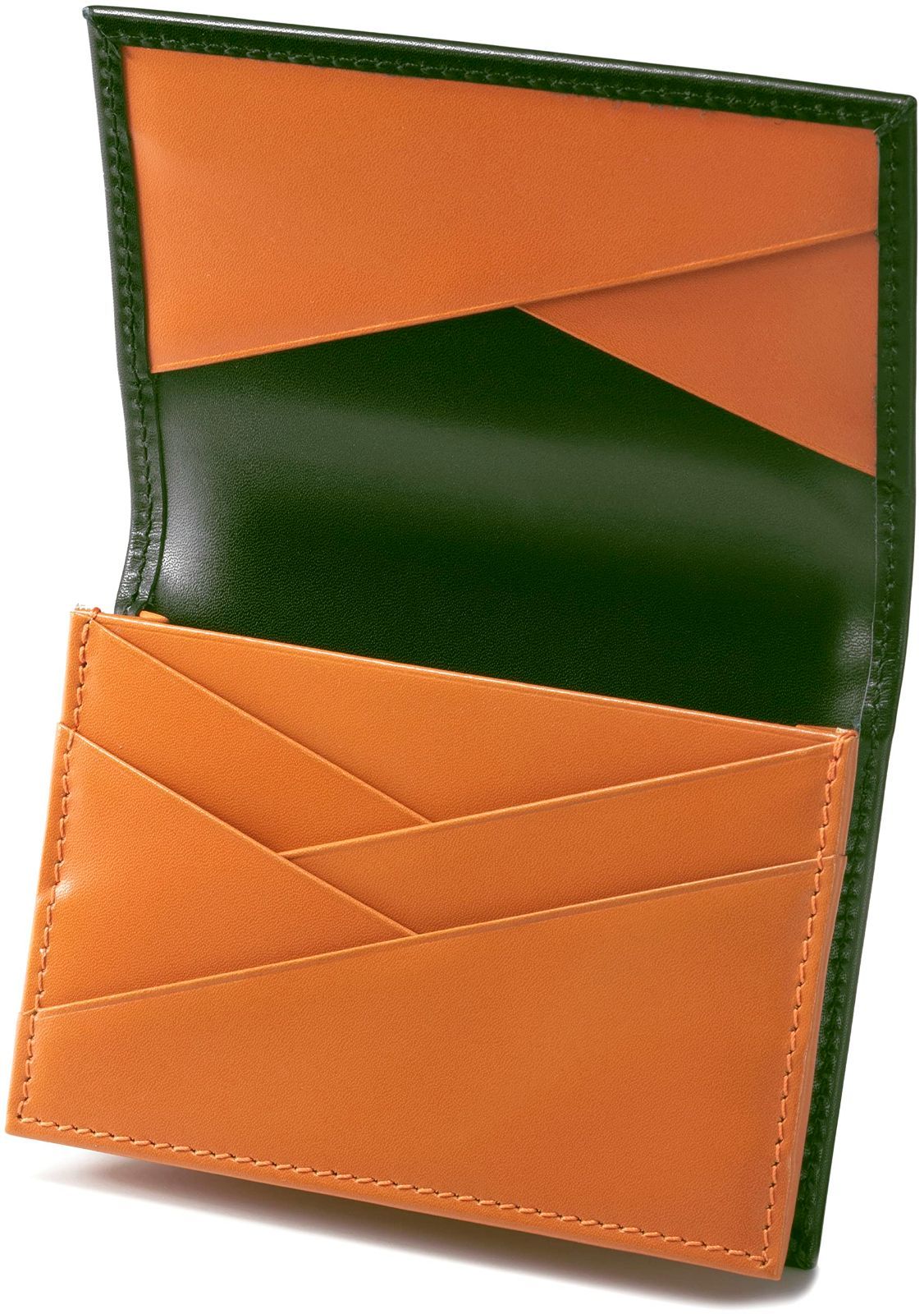 【在庫処分】【オリジナルデザイン】(ダークグリーン) 名刺ケース 革 本革 レディース メンズ 名刺入れ cuir] de [CAVALI