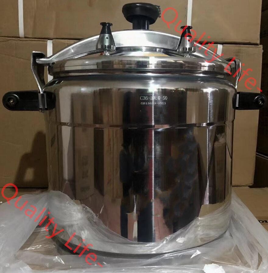 圧力鍋 大型 厨房機器 重ねふた式両手 ラーメン屋 料理屋さん 業務用 家庭用 33L