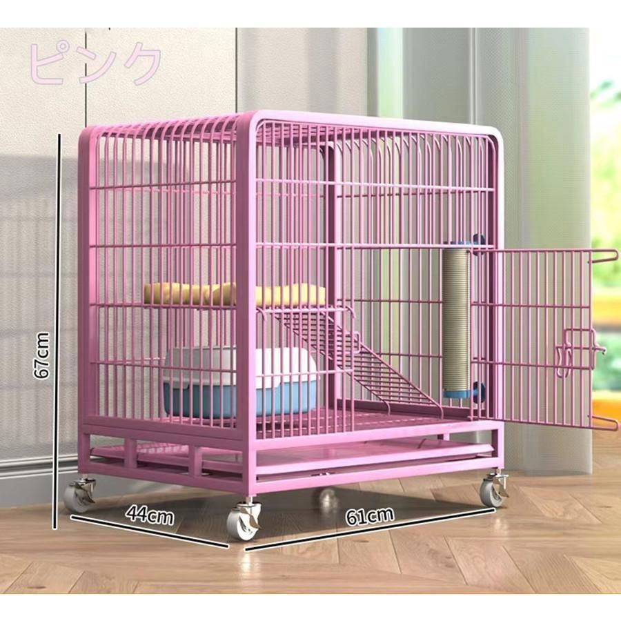 2024新品 猫用ケージ 大型 多頭飼い 組立簡単 折り畳み式 掃除し[gbr1 赤字覚悟!新品 新品猫用ケージ 大型 多頭飼い 組立簡単 折り畳み