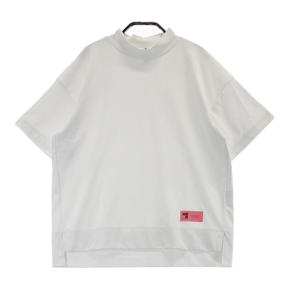 サイズ：1 NBB WEEKEND エヌビービーウィークエンド 2023年 ハイネック 半袖Tシャツ  ホワイト系 [240101440057] ゴルフウェア レディース ストスト サイズ：1 NBB WEEKEND エヌビービーウィークエンド 2023年