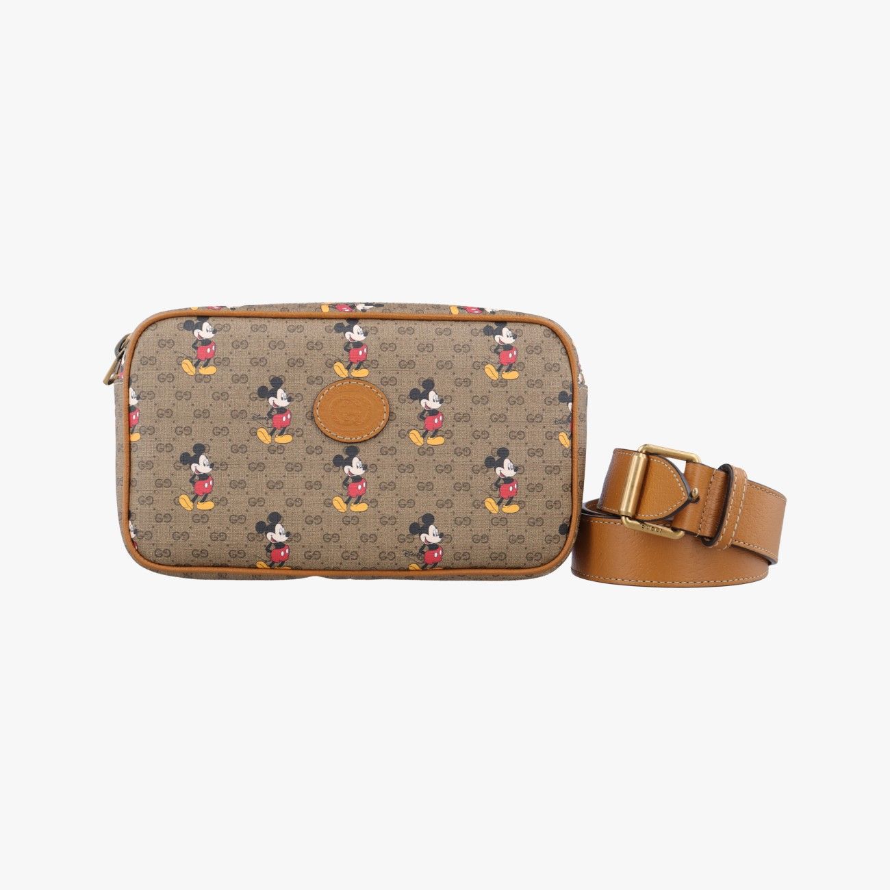 グッチGucciミッキーマウス ディズニーコラボブラウンPVCコーティングキャンバス602695I031161414