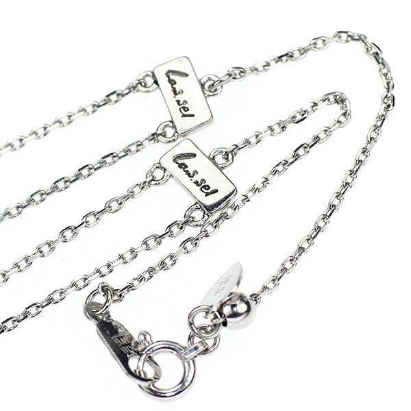 ラッセル K18WG ダイヤモンド ペンダントネックレス 0.51ct ハート  