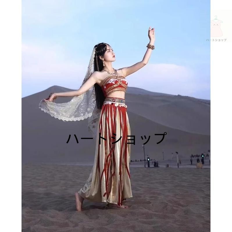 ベール スカート豪華古典宮廷舞踊衣裳