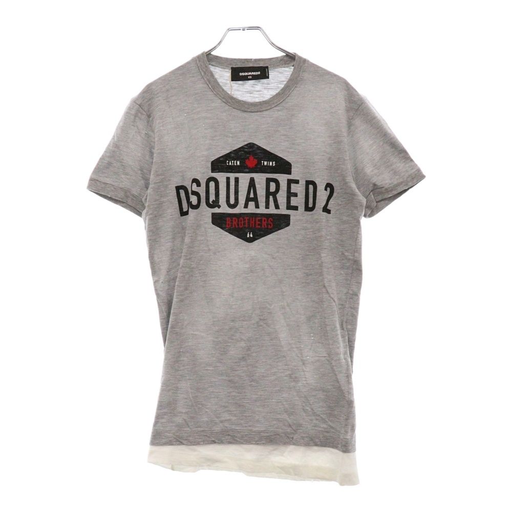 DSQUARED2】ディースクエアード プリント Tシャツ ダメージ加工 ディー