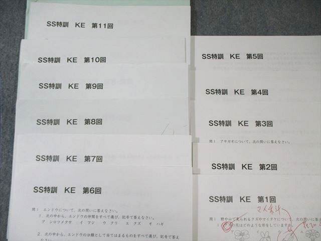 SAPIX サピックス 慶應コース SS特訓 理科 通年セット 【全11回分フルセット】 2024 009s2D SAPIX サピックス 慶應コース SS特訓 理科 通年セット 【全11
