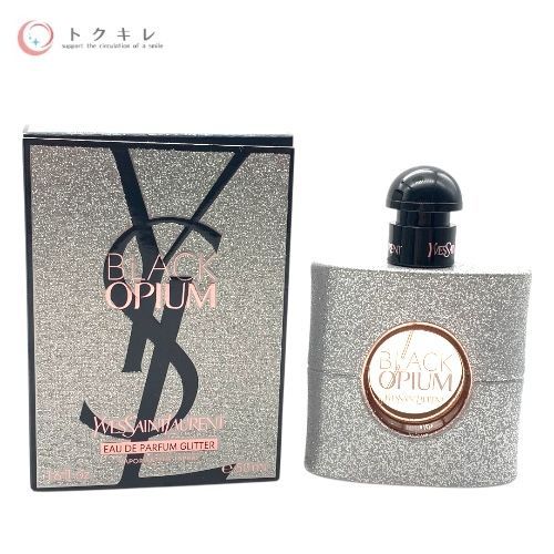 トクキレ イヴ サンローラン ブラックオピウム グリッター 50ml 甘く官能的なマシュマロムスクの香り◎