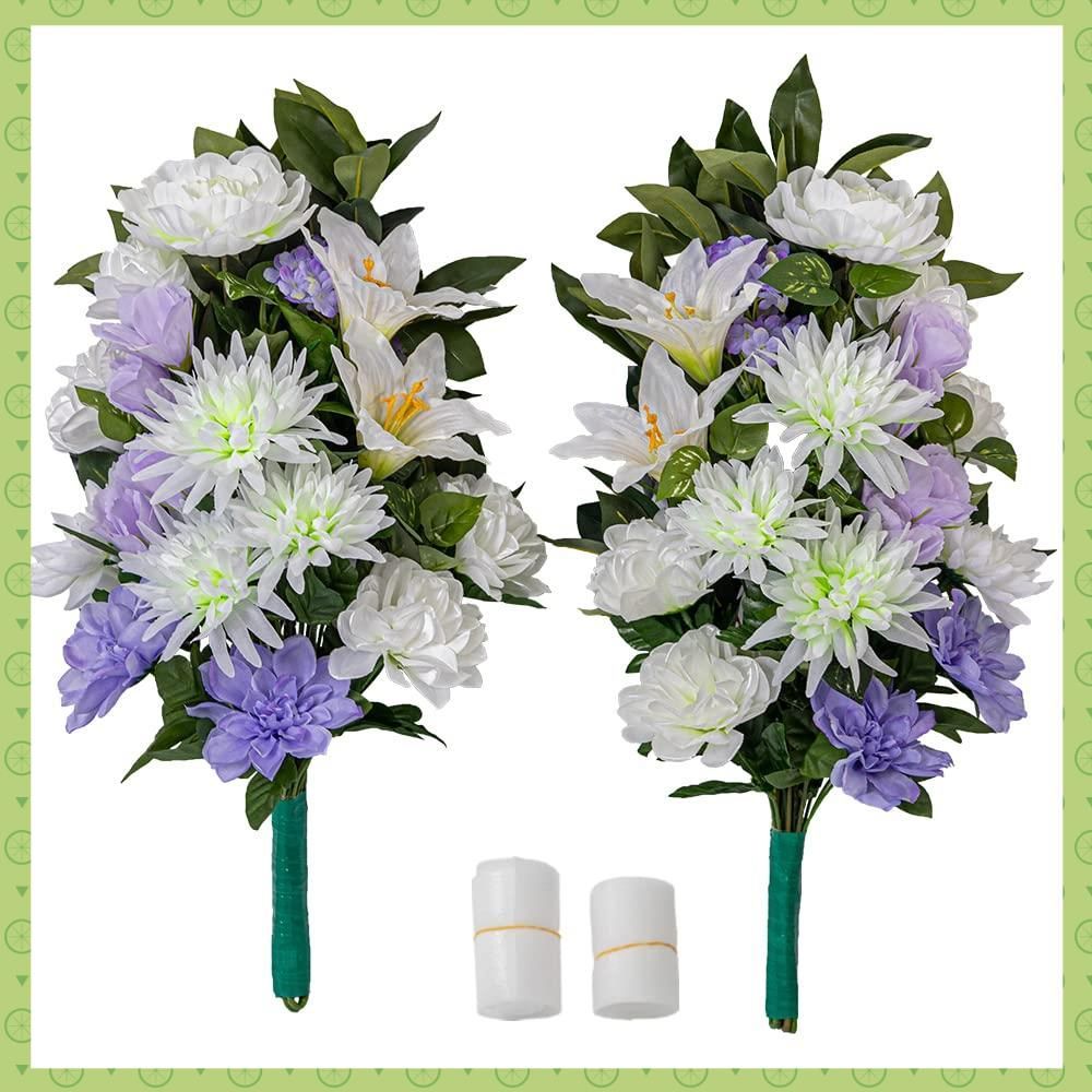 お供え花　仏花　お花のみ一対　百合　胡蝶蘭　アネモネ お供え花 仏花 お花のみ一対 百合 胡蝶蘭 アネモネ 墓前用お供え仏花