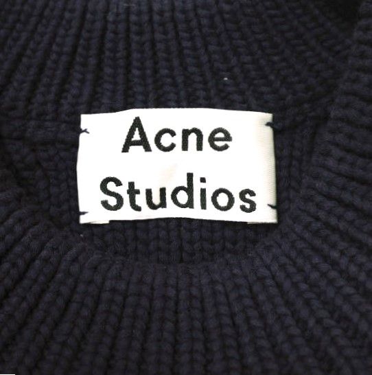 Acne Studios アクネストゥディオズ ミドルゲージ畦編みクルーネックニット FN-WN-KNIT000095 XS パープル セーター プルオーバー トップス【中古】【Acne Studios】 Acne Studios - Acne Studios アクネストゥディオズ ミドルゲージ畦